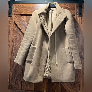 J Crew Merchantile Tan City Coat in Size Small